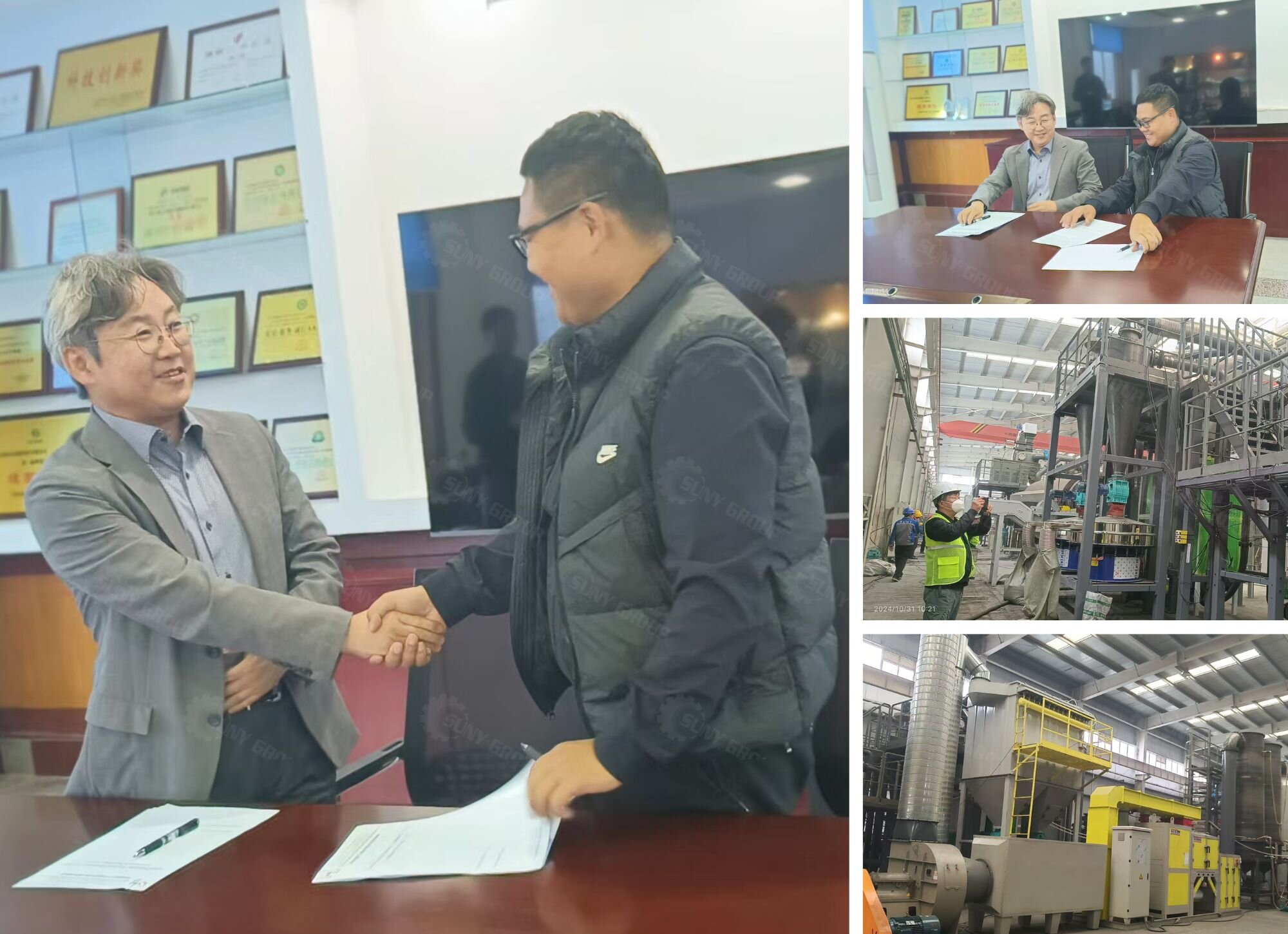After site inspection, Korean customers signed long term cooperation MoU with SUNY GROUP
